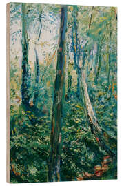Holzbild Waldweg - Max Slevogt