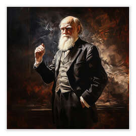 Tableau Portrait of Charles Darwin