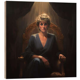 Quadro de madeira Portrait of Diana, Princess of Wales