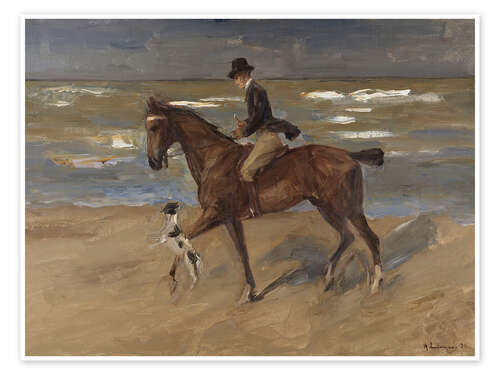 Poster Rider on the Beach, 1911