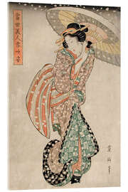 Cuadro de metacrilato Modern Beauty in a Snowstorm - Kikugawa Eizan