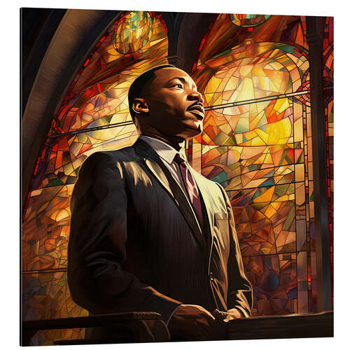Tableau en aluminium Portrait of Martin Luther King Jr.