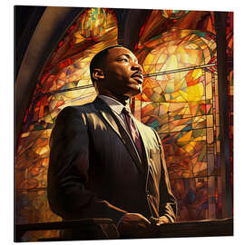 Tableau en aluminium Portrait of Martin Luther King Jr.