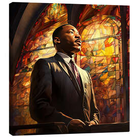 Quadro em tela Portrait of Martin Luther King Jr.