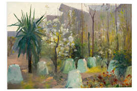 Hartschaumbild Südliche Frühlingslandschaft, 1892