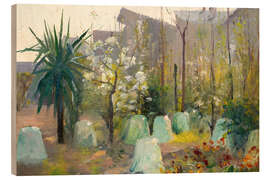 Holzbild Südliche Frühlingslandschaft, 1892