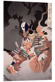 Acrylic print Ii No Hayata Kills the Nue at the Imperial Palace, 1890 - Tsukioka Yoshitoshi