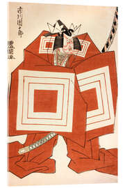 Tableau en verre acrylique Ichikawa Danjuro in the Kabuki Play Shibaraku - Utagawa Toyokuni I