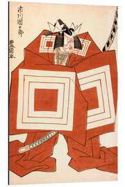Aluminium print Ichikawa Danjuro in the Kabuki Play Shibaraku - Utagawa Toyokuni I