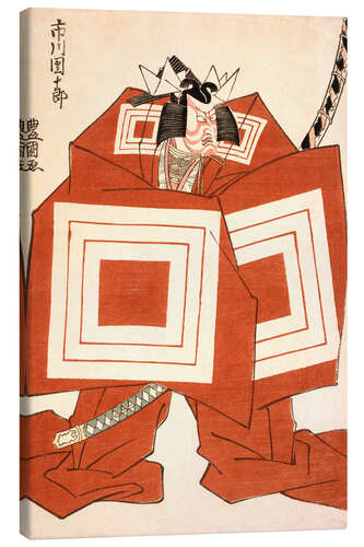 Canvas print Ichikawa Danjuro in the Kabuki Play Shibaraku - Utagawa Toyokuni I