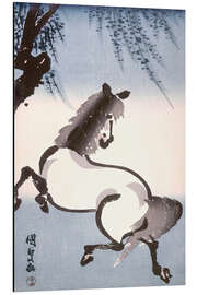 Tableau en aluminium Horse under Willow