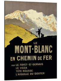 Magnettafel Le Mont Blanc en chemin de fer, 1911