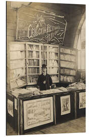 Aluminium print A counter with newspaper "Rural Bulletin", Omsk 1911