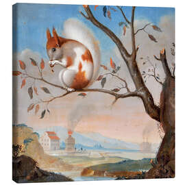 Tableau sur toile Spotted squirrel at the mill, 1734