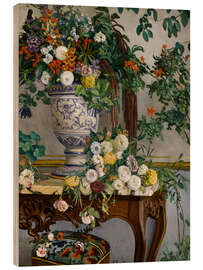 Tableau en bois Fleurs, 1868