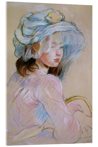 Acrylglasbild Mädchen mit Korb, 1891