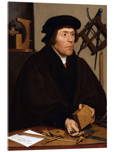 Acrylglasbild Porträt von Nicholas Kratzer, 1528