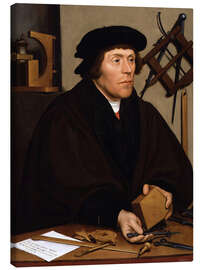 Canvastavla Portrait of Nicholas Kratzer, 1528 - Hans Holbein d.J.