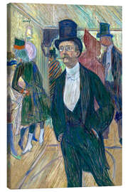 Leinwandbild Monsieur Fourcade, 1889 - Henri de Toulouse-Lautrec