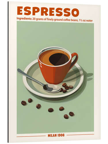 Aluminium print Espresso, Milan 1906