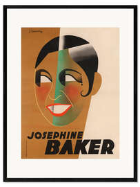 Stampa artistica con cornice Josephine Baker, 1931