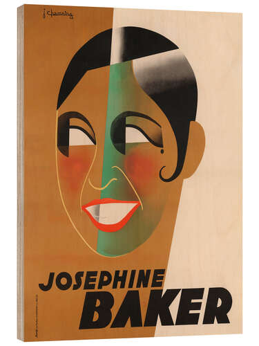 Tableau en bois Josephine Baker, 1931