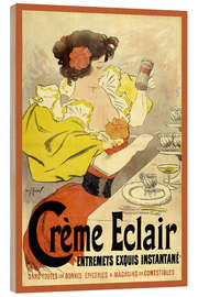 Quadro de madeira Crème Eclair - Vintage Advertising Collection