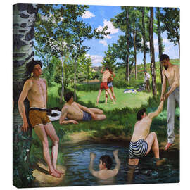 Canvas print Scène d'été (summer scene), 1869 - Jean Frederic Bazille