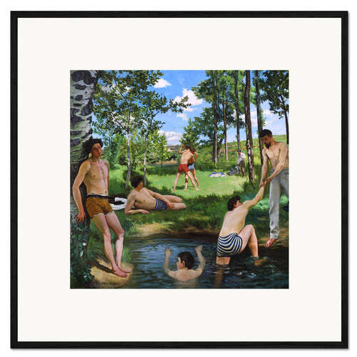 Impression artistique encadrée Scène d'été, 1869