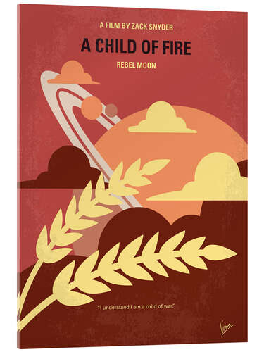 Acrylic print A Child of Fire