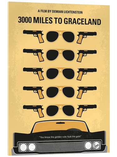 Stampa su vetro acrilico 3000 Miles to Graceland
