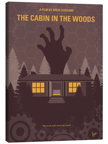 Stampa su tela The Cabin in the Woods