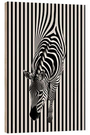 Obraz na drewnie Zebra Stripes - Frank Daske