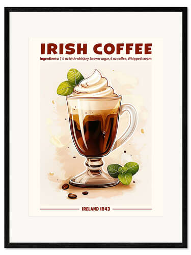 Framed art print Irish Coffee, Ireland 1943