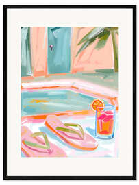 Gerahmter Kunstdruck Pooltime