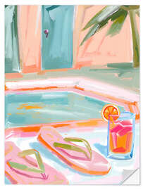 Wandsticker Pooltime