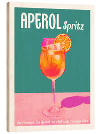 Tableau en bois Aperol Spritz