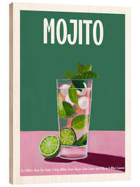 Holzbild Mojito Cocktail