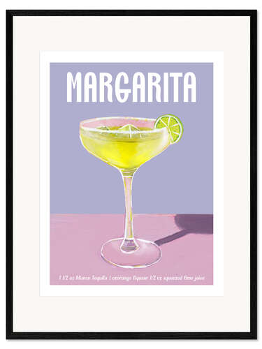 Gerahmter Kunstdruck Margarita Cocktail