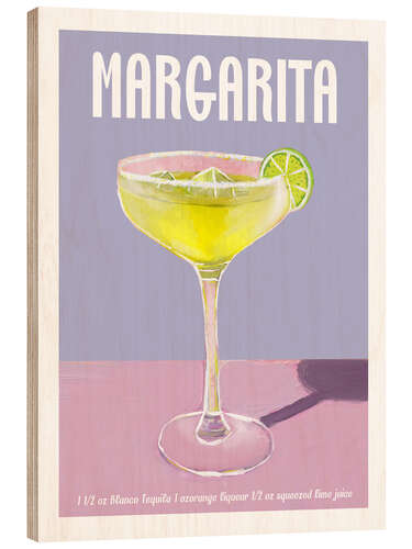 Holzbild Margarita Cocktail