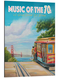 Obraz na aluminium Music of the 70s
