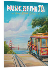 Obraz na PCV Music of the 70s