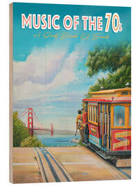 Holzbild Music of the 70s