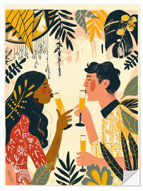 Vinilo para la pared Boho Sommer Mocktail Party - Frank Daske