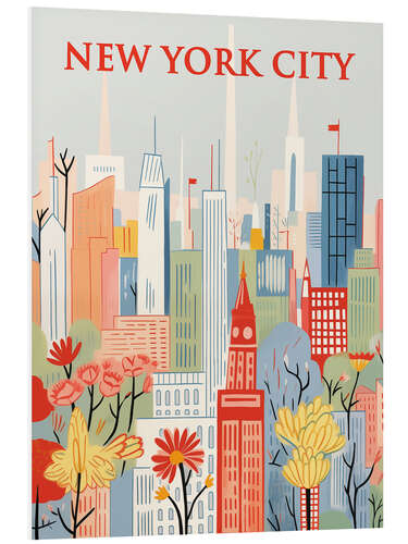 Foam board print New York City Travel Art