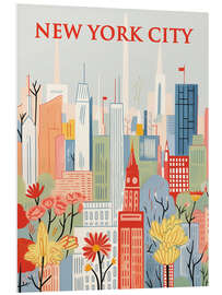 Stampa su PVC New York City Travel Art