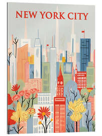 Tableau en plexi-alu New York City Travel Art