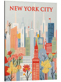 Magnettafel New York City Reiseplakat