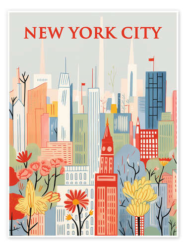 Poster New York City Reiseplakat