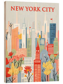 Wood print New York City Travel Art - Frank Daske